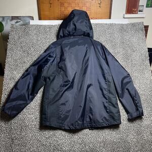 NORTH END Embroidered‎ Logo Rain Jacket with Detachable Hood